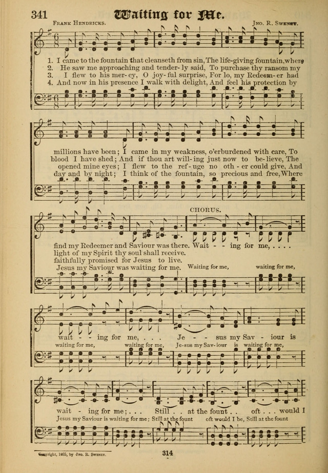 Sacred Trio: comprising Redemption Songs, Showers of Blessing, the Joyful Sound page 310