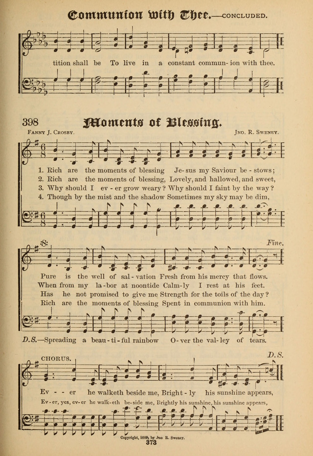 Sacred Trio: comprising Redemption Songs, Showers of Blessing, the Joyful Sound page 369