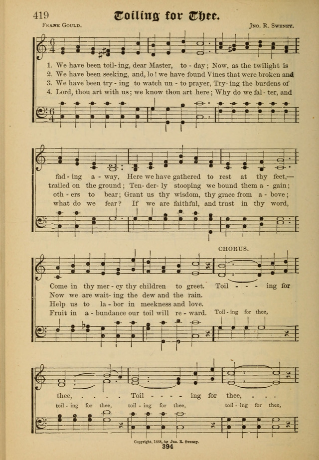 Sacred Trio: comprising Redemption Songs, Showers of Blessing, the Joyful Sound page 390