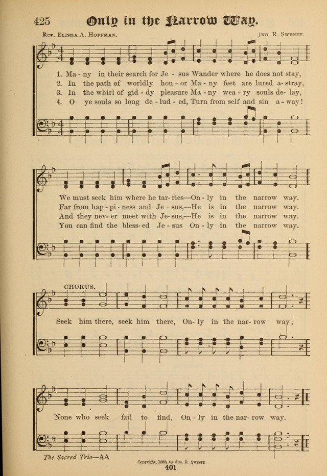 Sacred Trio: comprising Redemption Songs, Showers of Blessing, the Joyful Sound page 397