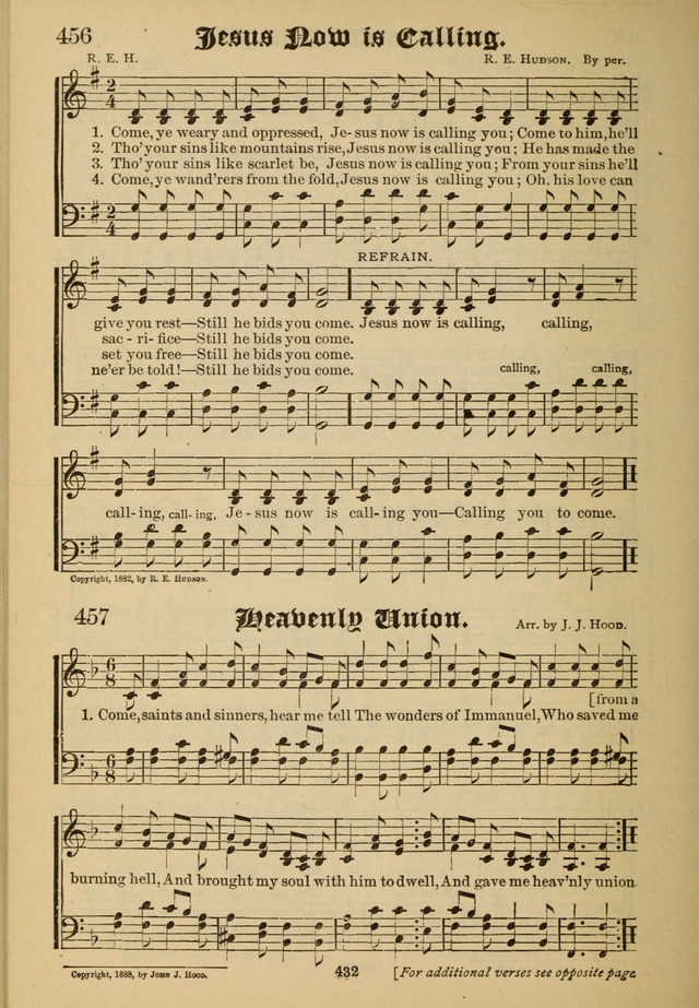 Sacred Trio: comprising Redemption Songs, Showers of Blessing, the Joyful Sound page 428