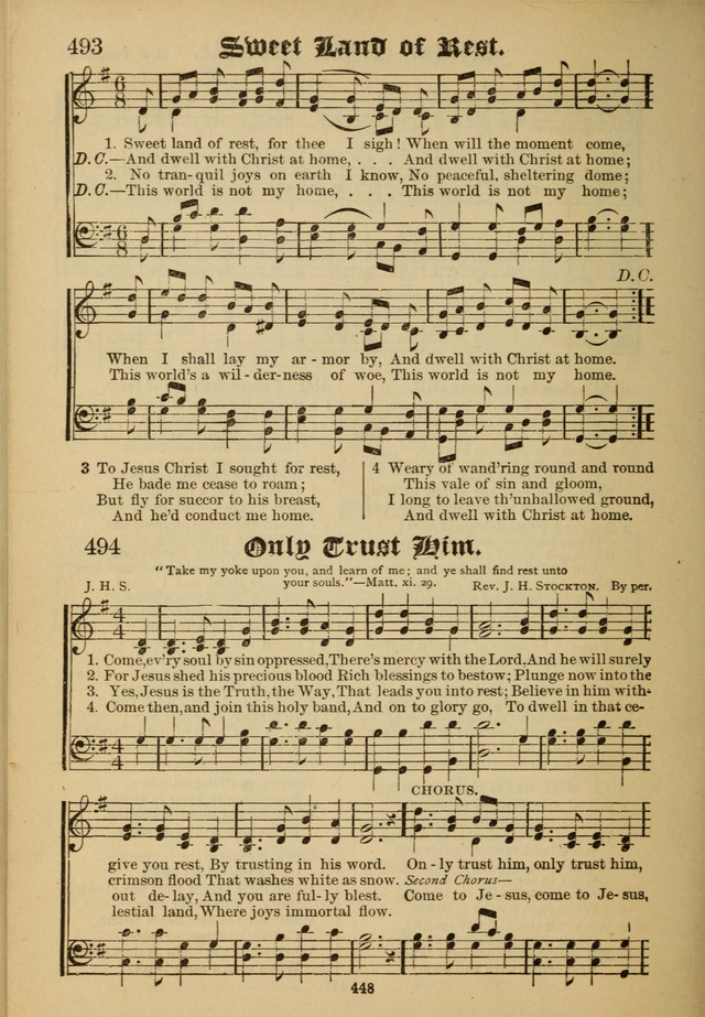 Sacred Trio: comprising Redemption Songs, Showers of Blessing, the Joyful Sound page 442