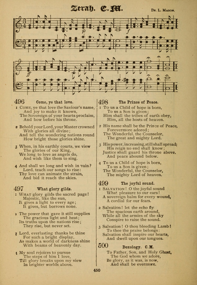 Sacred Trio: comprising Redemption Songs, Showers of Blessing, the Joyful Sound page 444