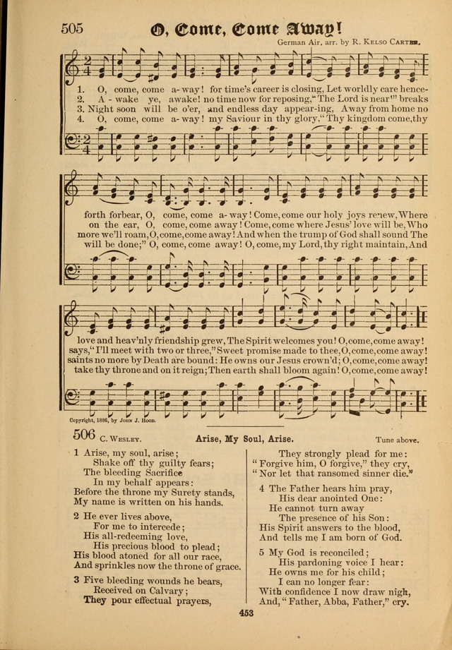 Sacred Trio: comprising Redemption Songs, Showers of Blessing, the Joyful Sound page 447