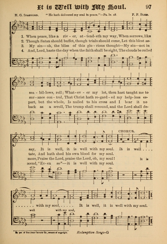 Sacred Trio: comprising Redemption Songs, Showers of Blessing, the Joyful Sound page 95