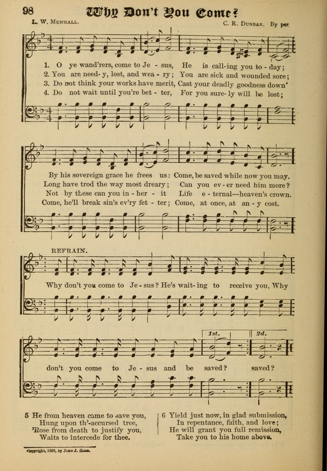 Sacred Trio: comprising Redemption Songs, Showers of Blessing, the Joyful Sound page 96