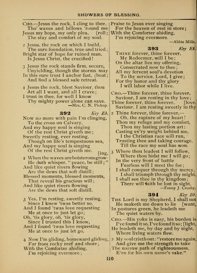 The Sacred Trio: comprising Redemption Songs, Showers of Blessing, The Joyful Sound (Word ed.) page 112