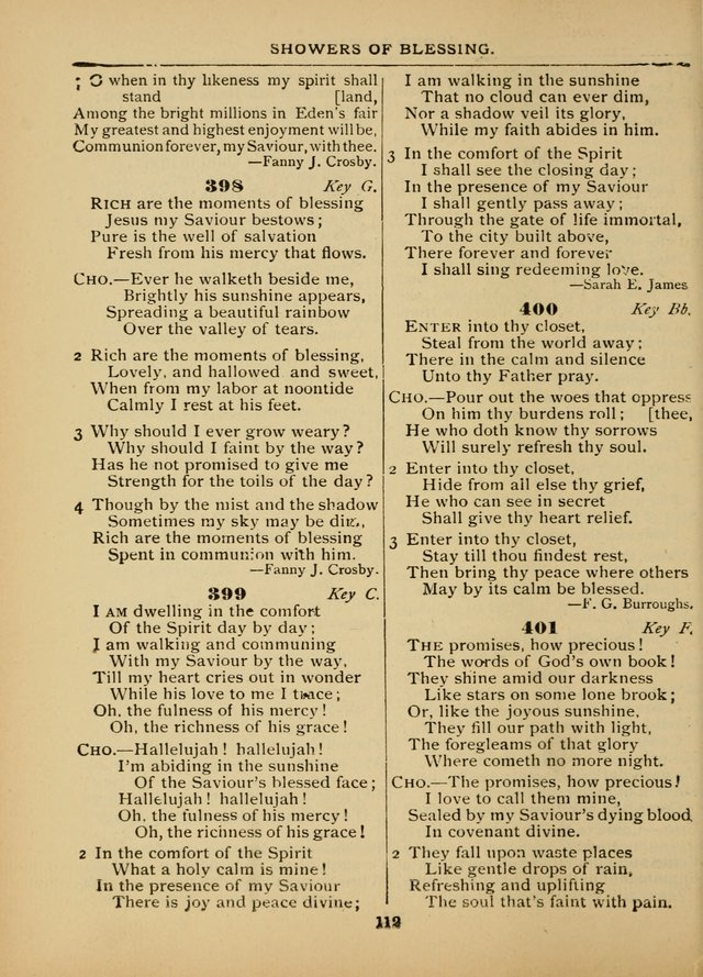 The Sacred Trio: comprising Redemption Songs, Showers of Blessing, The Joyful Sound (Word ed.) page 114