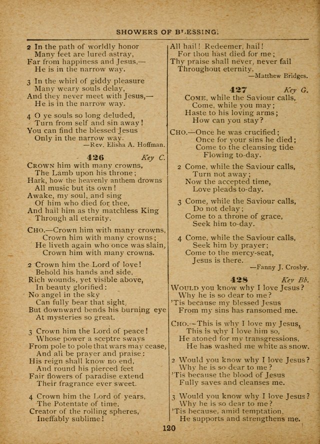 The Sacred Trio: comprising Redemption Songs, Showers of Blessing, The Joyful Sound (Word ed.) page 122