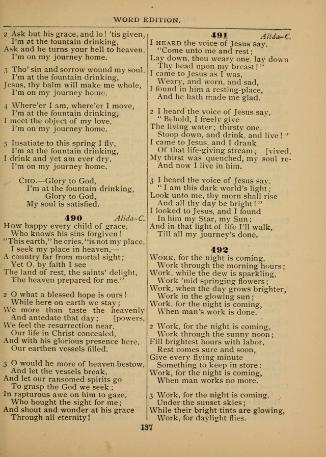 The Sacred Trio: comprising Redemption Songs, Showers of Blessing, The Joyful Sound (Word ed.) page 139