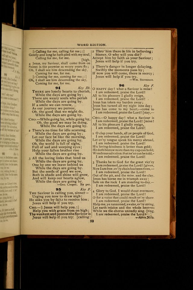 The Sacred Trio: comprising Redemption Songs, Showers of Blessing, The Joyful Sound (Word ed.) page 31