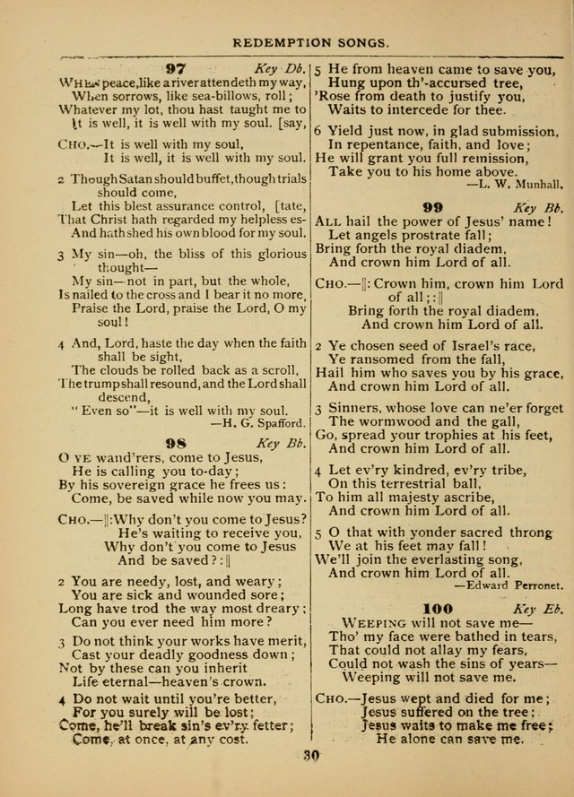 The Sacred Trio: comprising Redemption Songs, Showers of Blessing, The Joyful Sound (Word ed.) page 32