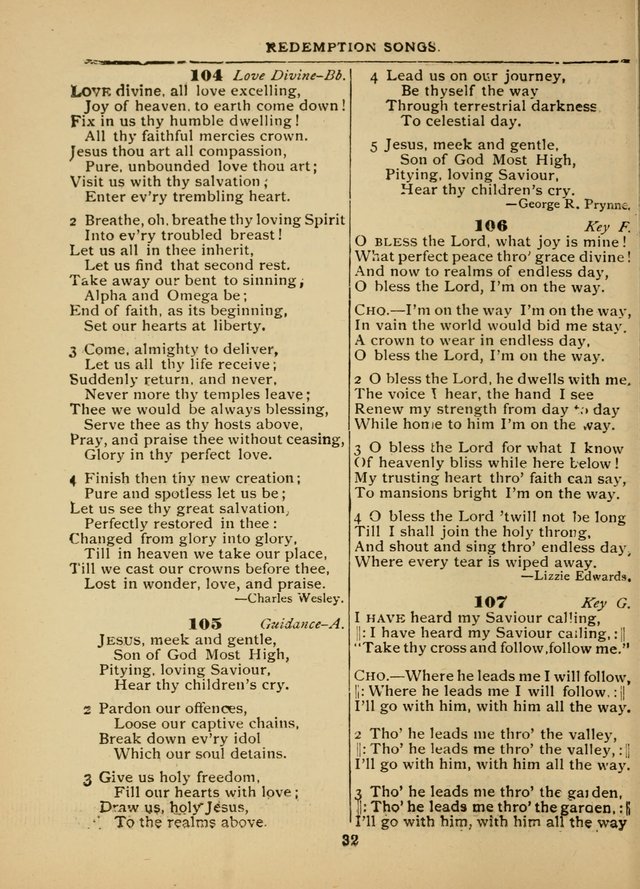 The Sacred Trio: comprising Redemption Songs, Showers of Blessing, The Joyful Sound (Word ed.) page 34