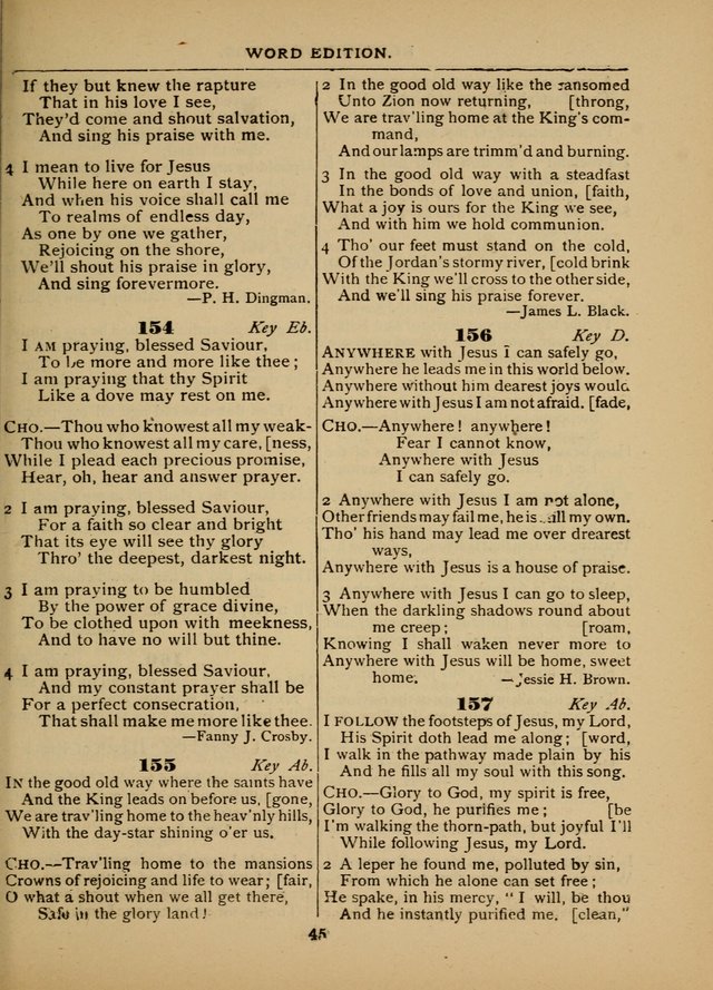 The Sacred Trio: comprising Redemption Songs, Showers of Blessing, The Joyful Sound (Word ed.) page 47