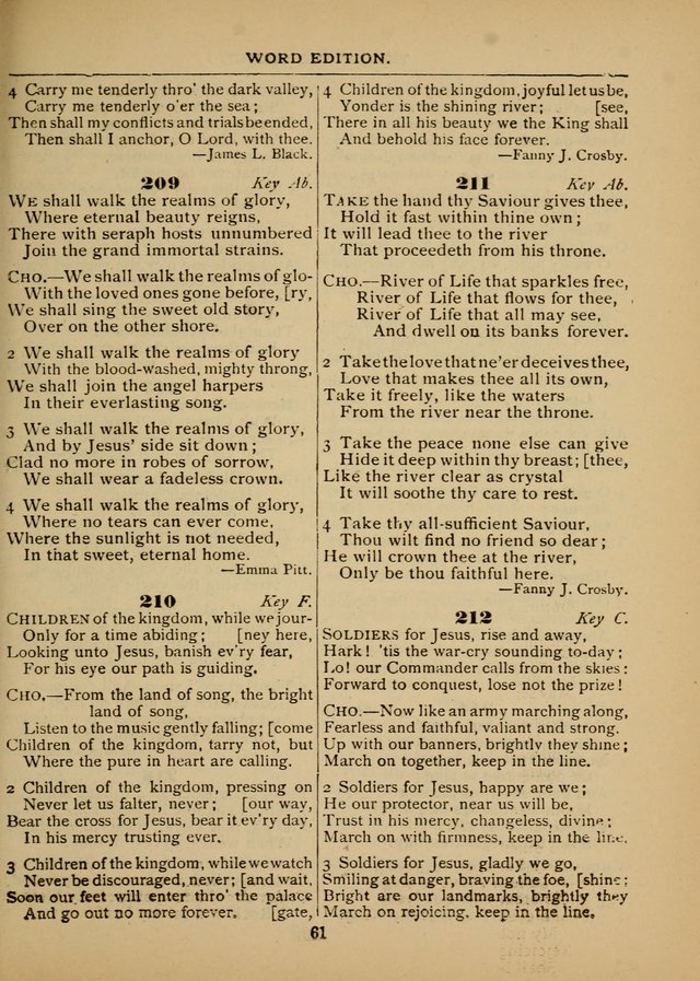 The Sacred Trio: comprising Redemption Songs, Showers of Blessing, The Joyful Sound (Word ed.) page 63