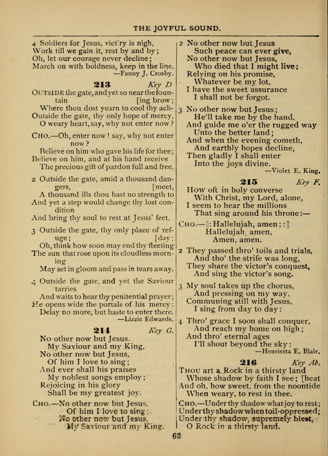 The Sacred Trio: comprising Redemption Songs, Showers of Blessing, The Joyful Sound (Word ed.) page 64