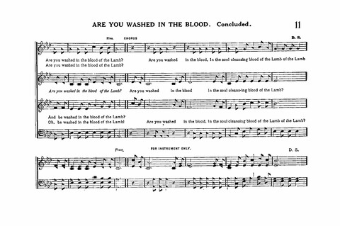 Sacred Tunes and Hymns: Containing a Special Collection of a Very High Order of Standard Sacred Tunes and Hymns Novel and Newly Arranged page 11