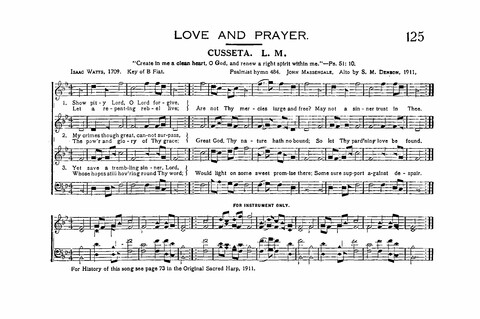 Sacred Tunes and Hymns: Containing a Special Collection of a Very High Order of Standard Sacred Tunes and Hymns Novel and Newly Arranged page 125