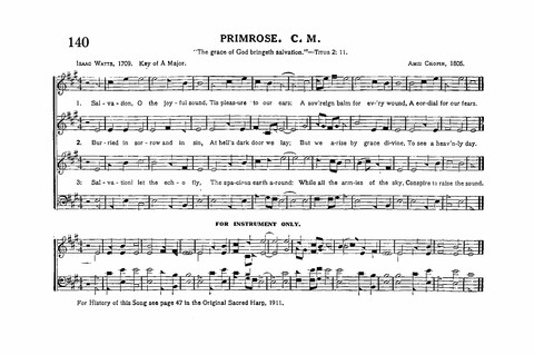 Sacred Tunes and Hymns: Containing a Special Collection of a Very High Order of Standard Sacred Tunes and Hymns Novel and Newly Arranged page 140