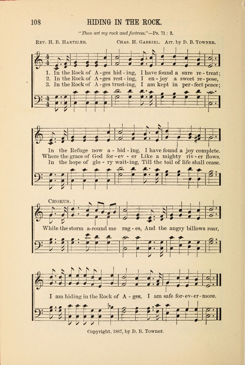 Songs Tried and Proved: for the user of prayer meetings, Sunday schools, general evangelistic work, and the home circle page 108