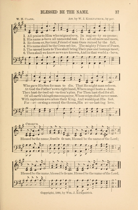 Songs Tried and Proved: for the user of prayer meetings, Sunday schools, general evangelistic work, and the home circle page 37