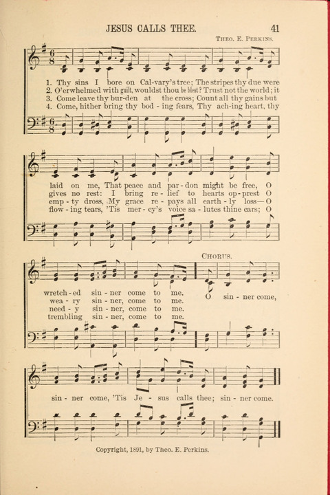 Songs Tried and Proved: for the user of prayer meetings, Sunday schools, general evangelistic work, and the home circle page 41