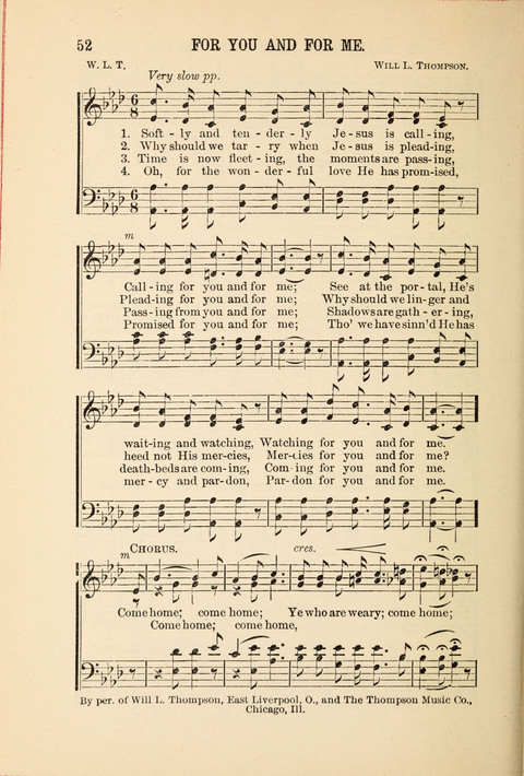 Songs Tried and Proved: for the user of prayer meetings, Sunday schools, general evangelistic work, and the home circle page 52