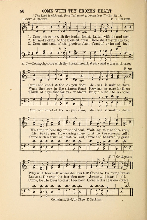 Songs Tried and Proved: for the user of prayer meetings, Sunday schools, general evangelistic work, and the home circle page 56