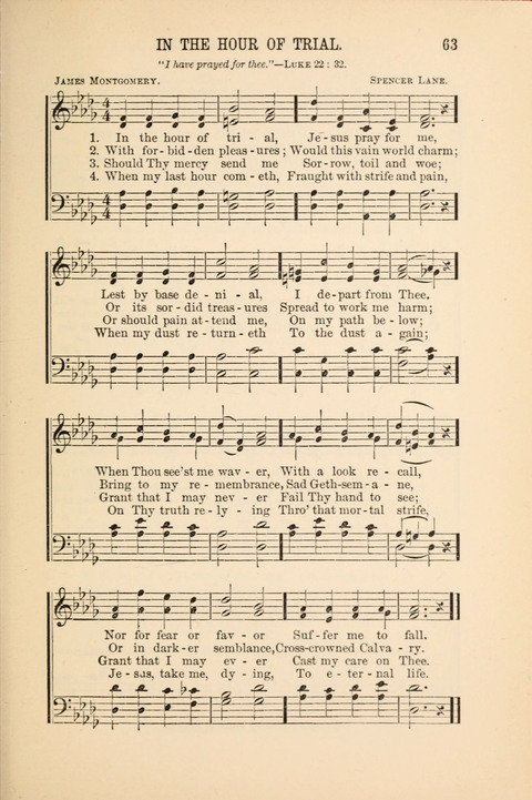 Songs Tried and Proved: for the user of prayer meetings, Sunday schools, general evangelistic work, and the home circle page 63