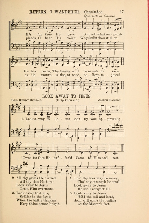 Songs Tried and Proved: for the user of prayer meetings, Sunday schools, general evangelistic work, and the home circle page 67