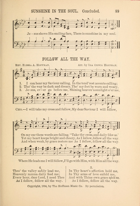 Songs Tried and Proved: for the user of prayer meetings, Sunday schools, general evangelistic work, and the home circle page 89