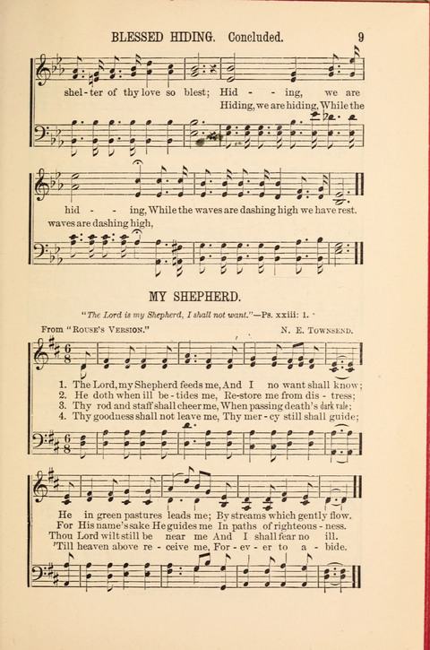 Songs Tried and Proved: for the user of prayer meetings, Sunday schools, general evangelistic work, and the home circle page 9