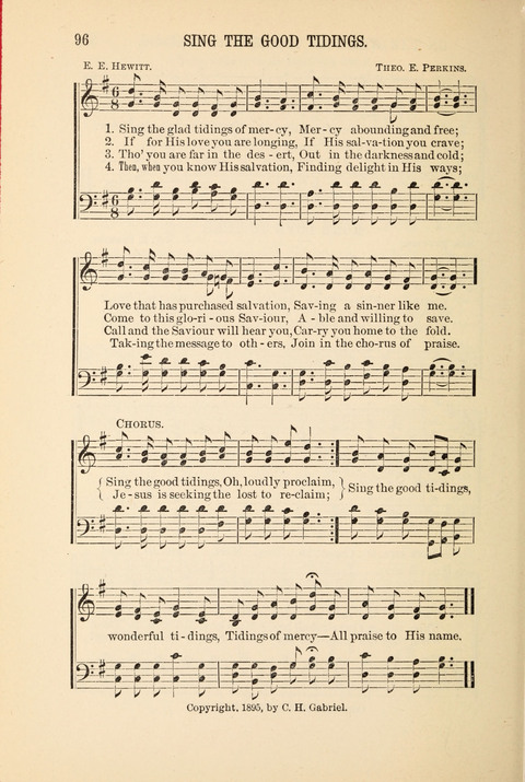 Songs Tried and Proved: for the user of prayer meetings, Sunday schools, general evangelistic work, and the home circle page 96