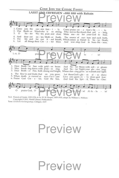 Singing the Sacred: psalms, hymns, and spiritual songs (Vol 1) page 22