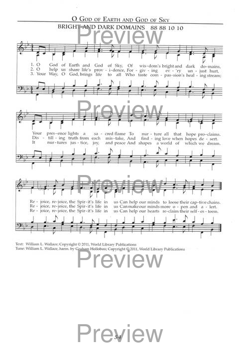 Singing the Sacred: psalms, hymns, and spiritual songs (Vol 1) page 54