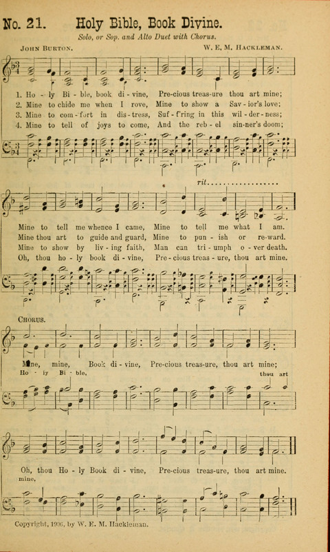 Sing Unto the Lord: A Collection of Sacred Songs page 21