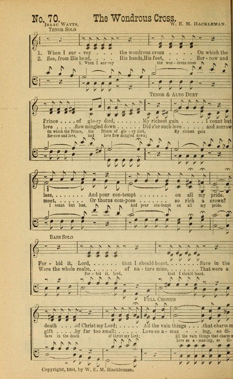 Sing Unto the Lord: A Collection of Sacred Songs page 70