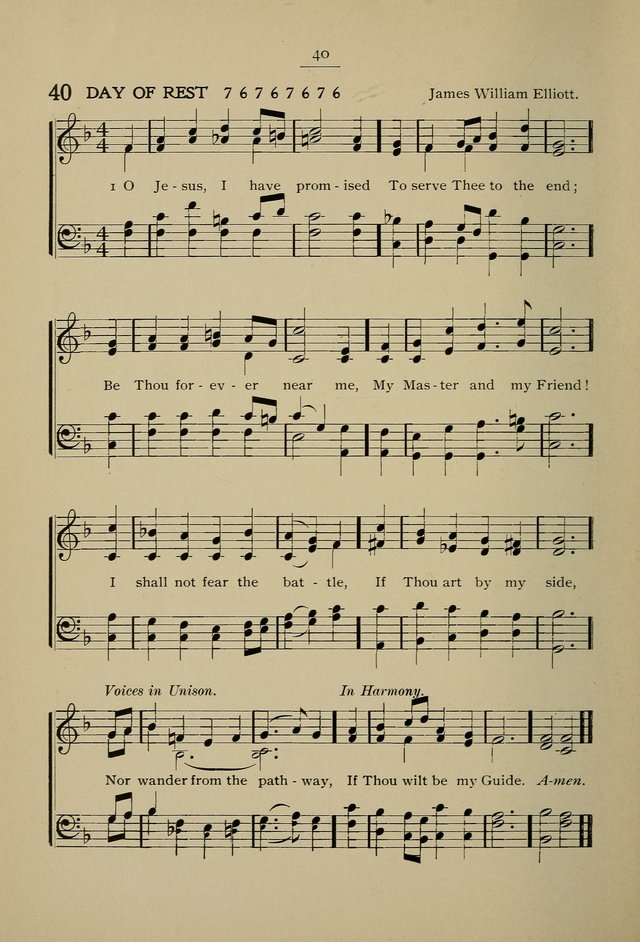 Student Volunteer Hymnal: Fourth International Convention, Toronto, 1902 page 40