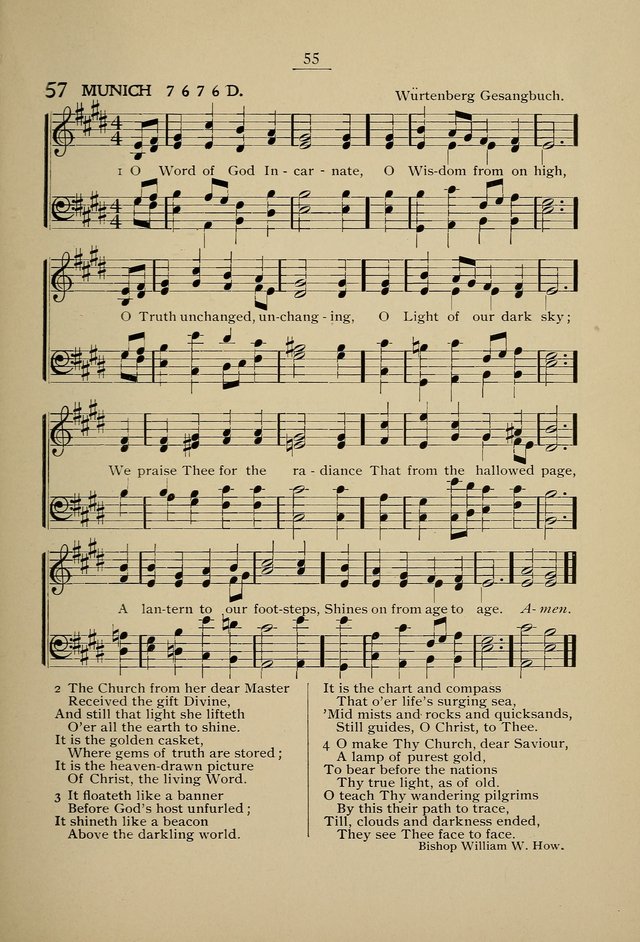 Student Volunteer Hymnal: Fourth International Convention, Toronto, 1902 page 55