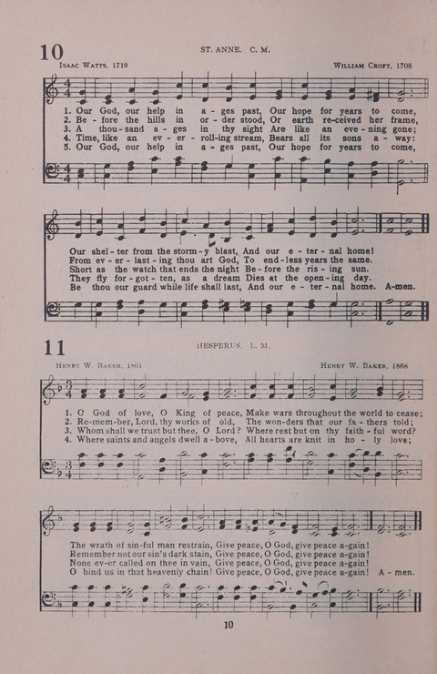 Student Volunteer Hymnal page 10