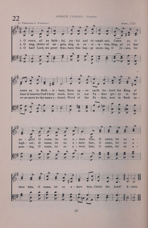 Student Volunteer Hymnal page 22