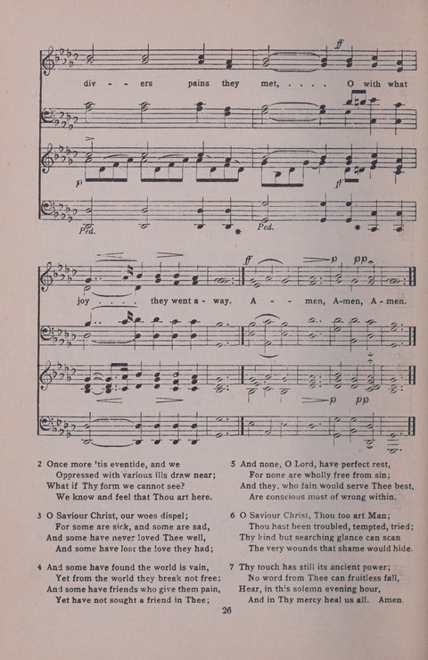 Student Volunteer Hymnal page 26