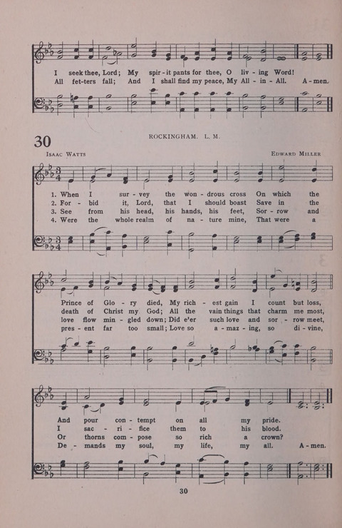 Student Volunteer Hymnal page 30