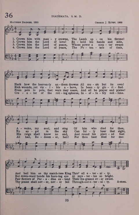 Student Volunteer Hymnal page 35