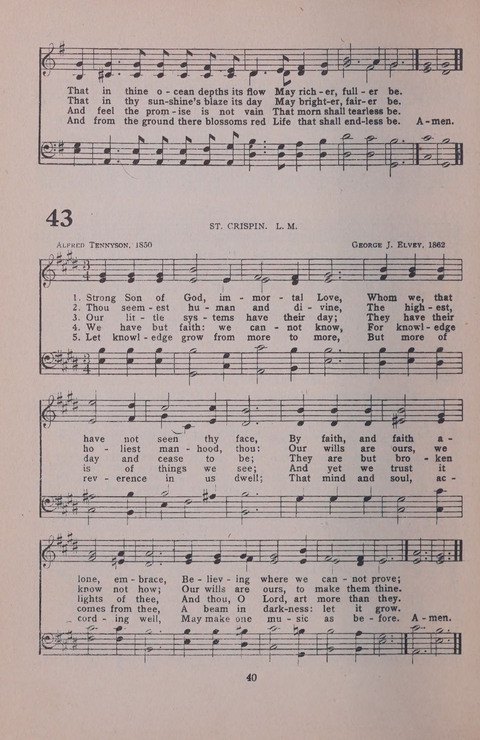 Student Volunteer Hymnal page 40