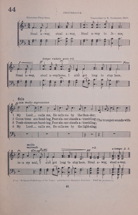 Student Volunteer Hymnal page 41