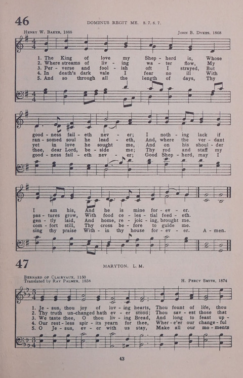 Student Volunteer Hymnal page 43