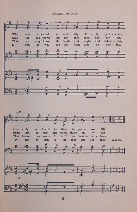 Student Volunteer Hymnal page 5