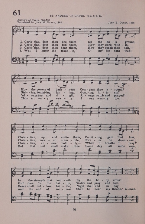 Student Volunteer Hymnal page 54