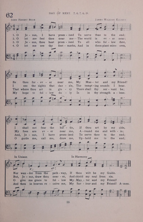 Student Volunteer Hymnal page 55